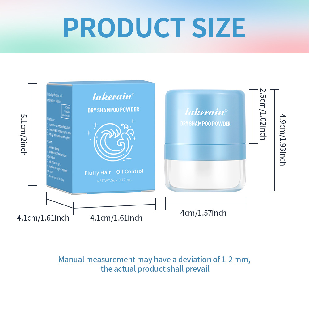 Lakerain Hair Dry Cleaning Fluffy Powder No-Wash Dry Hair Powder