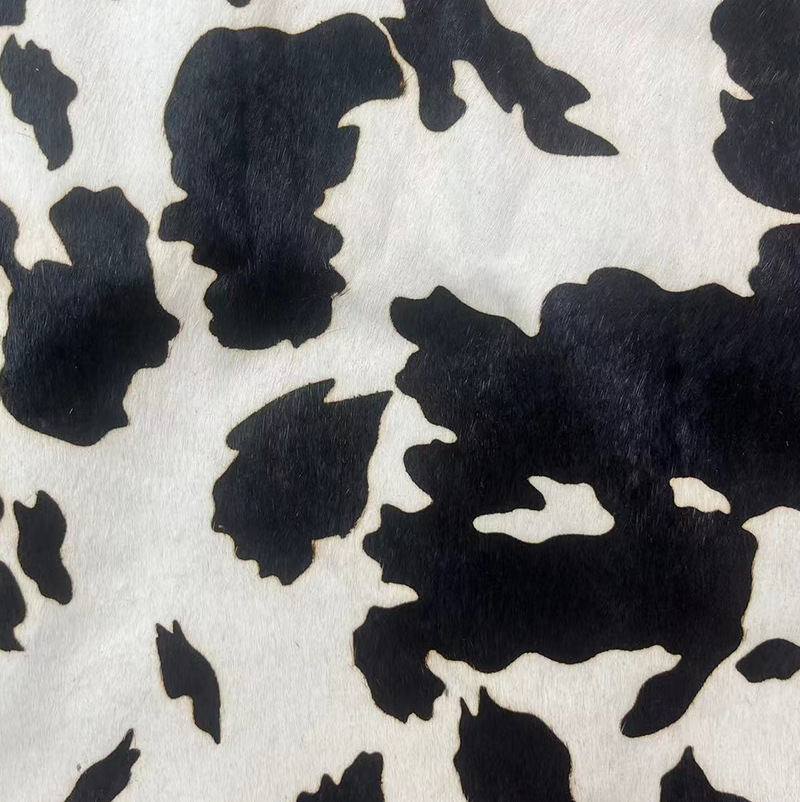 in stock Black and White Markle Horse Leather Black and White Fur One-color Leather Horse Hair Shoe Bag Printed Genuine Leather Hair