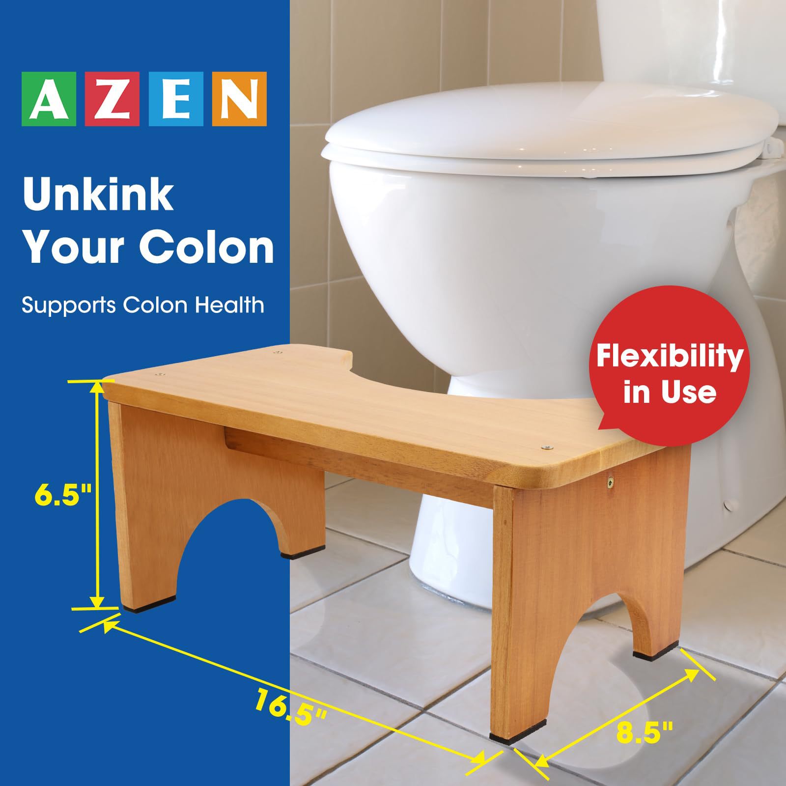 Universal Household Footstool for Squatting, Toilet Stool for Children, Thickened Footrest for Bathroom Squatting