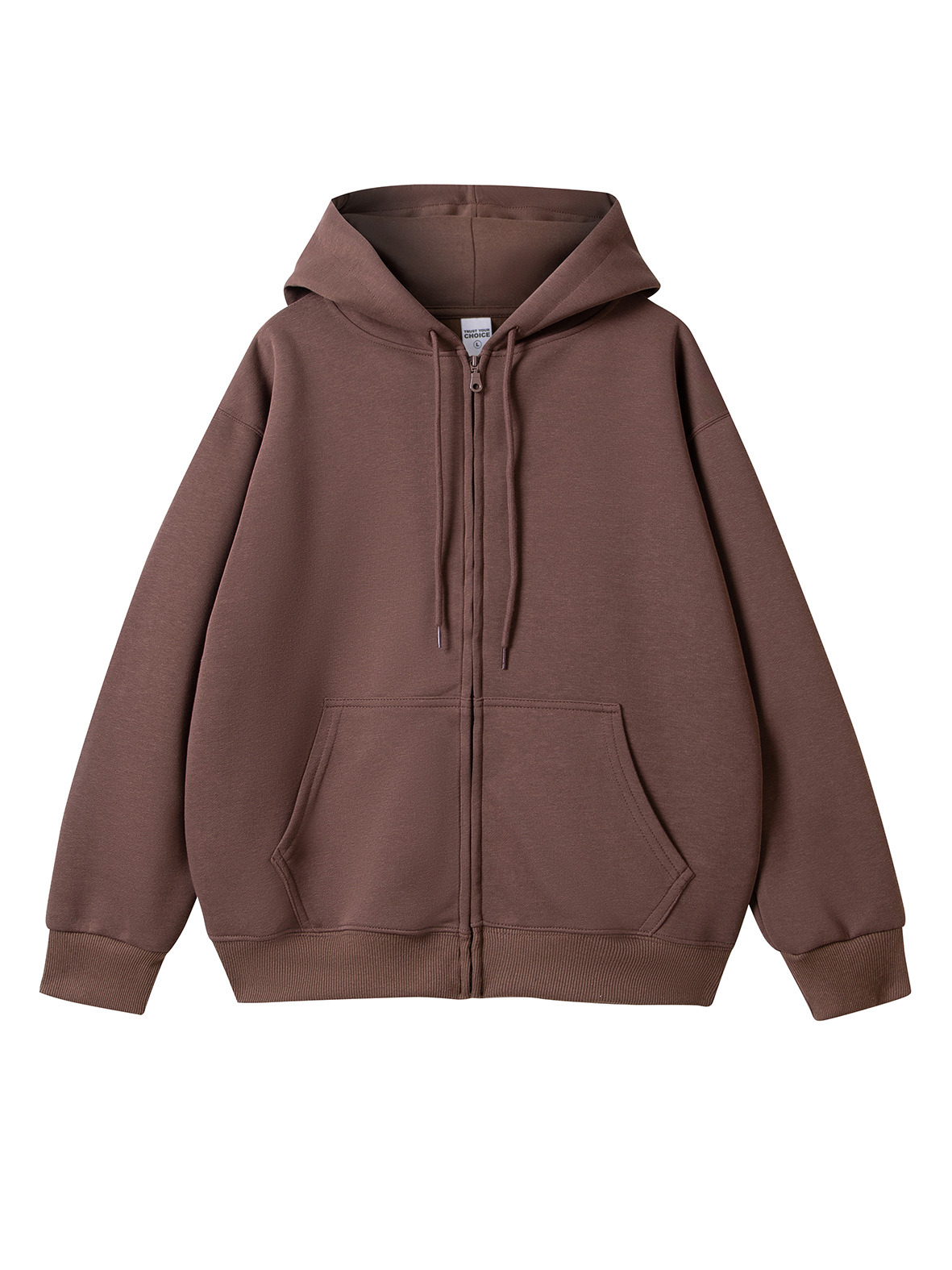 350g Heavyweight Pure Cotton Zip-Up Hoodie Sweatshirt Jacket for Everyday Wear, Parent-Child Matching Kids' Sweatshirt with Logo Printing