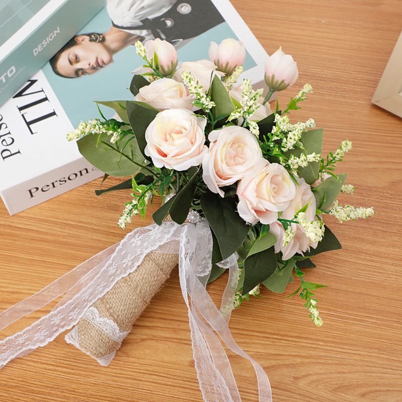 Western-Style Wedding Artificial High-End Hand-Held Bouquet Forest Outdoor Wedding Photography Props New Bridal Bouquet