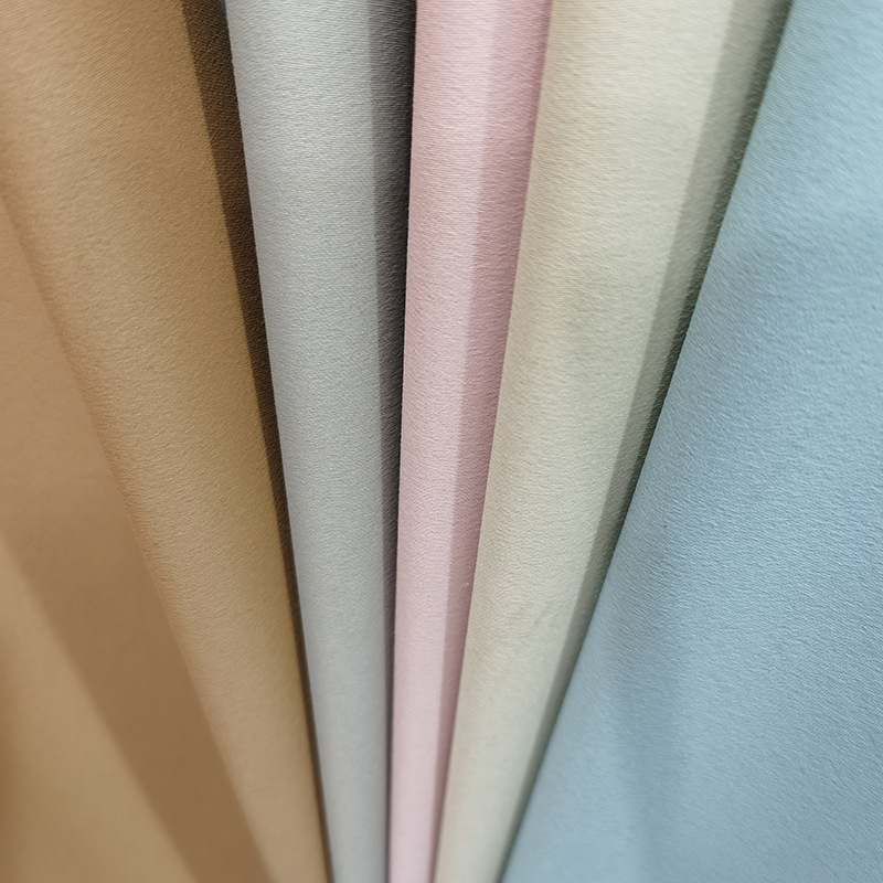 Black silk high precision Amazon shading curtain fabric hotel engineering sunshade lining fabric foreign trade cross-border curtain finished products