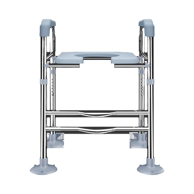 Cross-Border Toilet Height Increaser for the Elderly and Pregnant Women, Toilet Armrest Frame, Toilet Stool, Squat Pit to Raised Cushion Chair