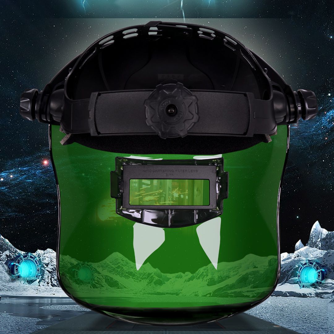 Welding Mask Automatic Darkening Glasses Protective Cover Anti-Baking Special Argon Arc Welding Mask Head-Mounted Welder