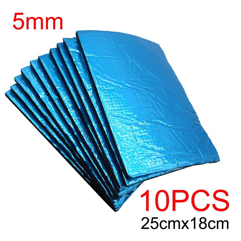 25*18cm car sound insulation cotton aluminum foil cushion insulation pad silencing cotton adhesive self-adhesive cross-border foreign trade