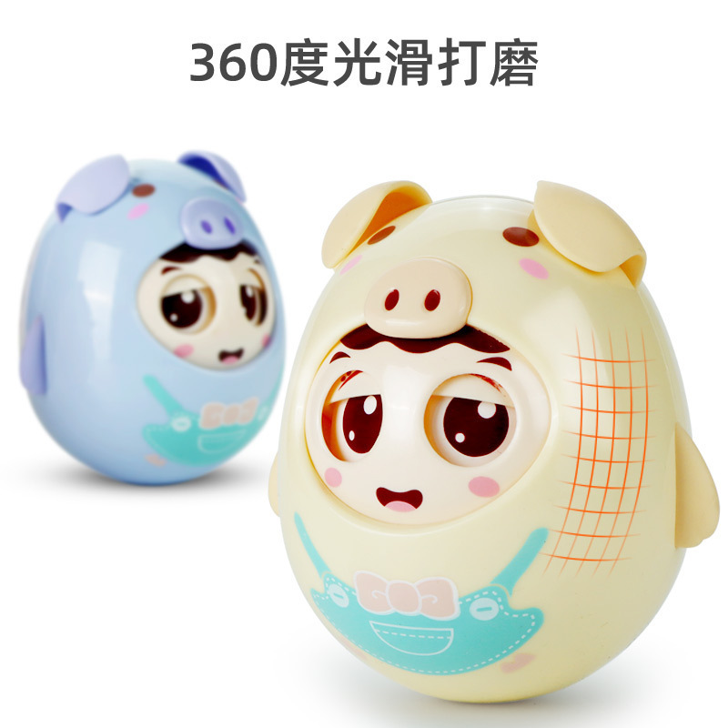 Baby Tumbler Toy 0-3 Years Old Infant Baby Hand Ball Soothing Rattle Kidsren's Early Education Educational Toy