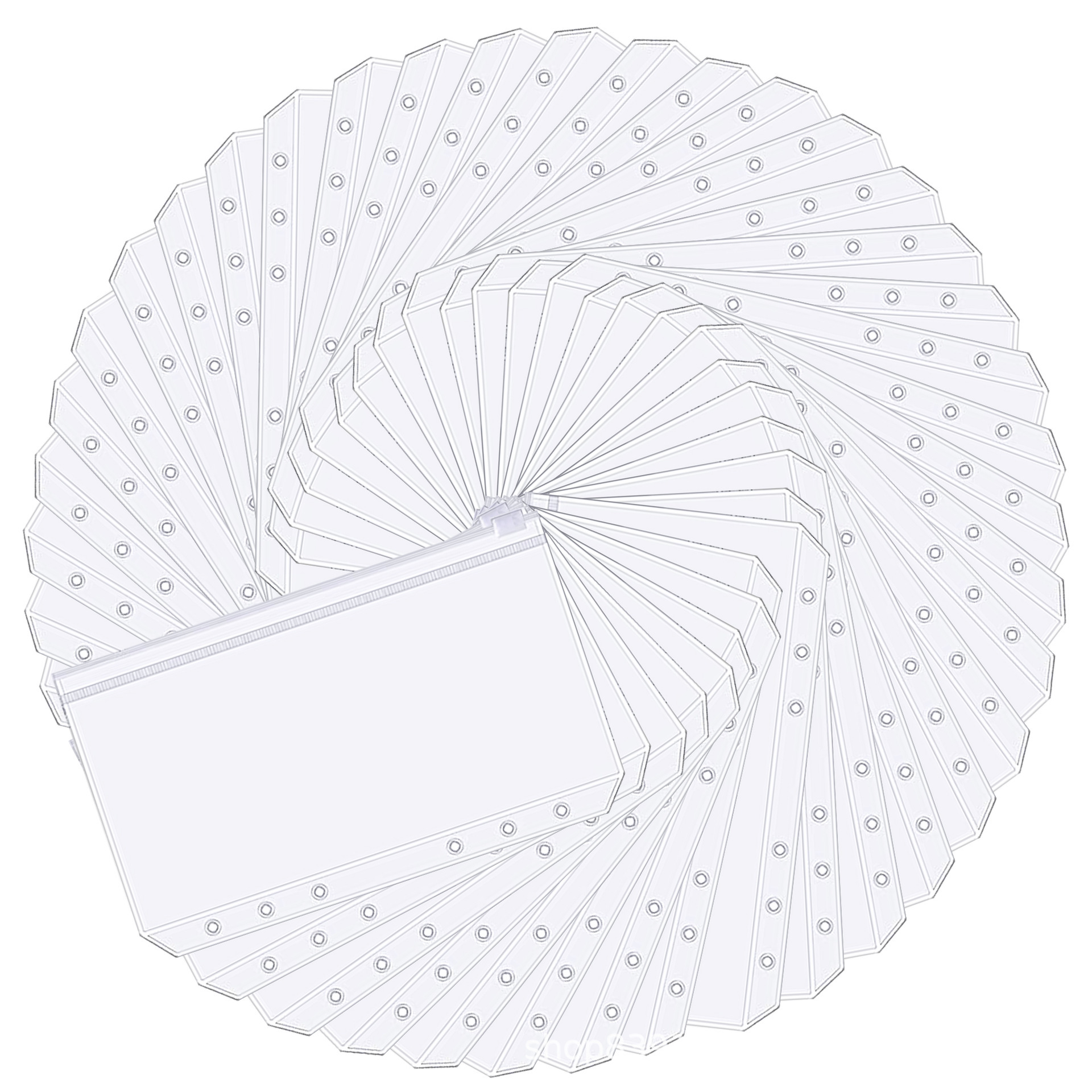 Factory direct transparent frosted bag universal large capacity bill zipper bag portable waterproof multifunctional storage bag