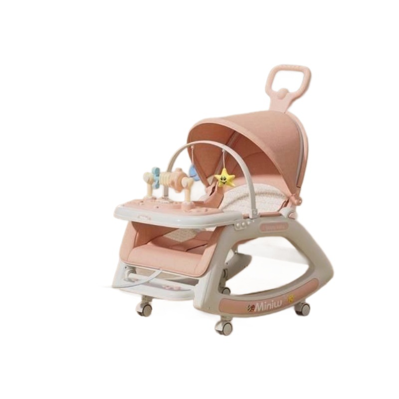 Children's Multifunctional Rocking Chair to Coax Baby, Soothing Chair, Baby Cradle Bed, Newborn Baby Can Sit and Lie down Stroller