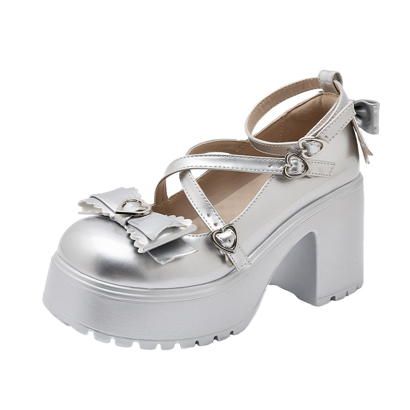 Beautiful Foot Power Thick Heel Platform Mary Jane Shoes Women's 2024 New High Heels Round-toe Cute Sweet Lolita Shoes