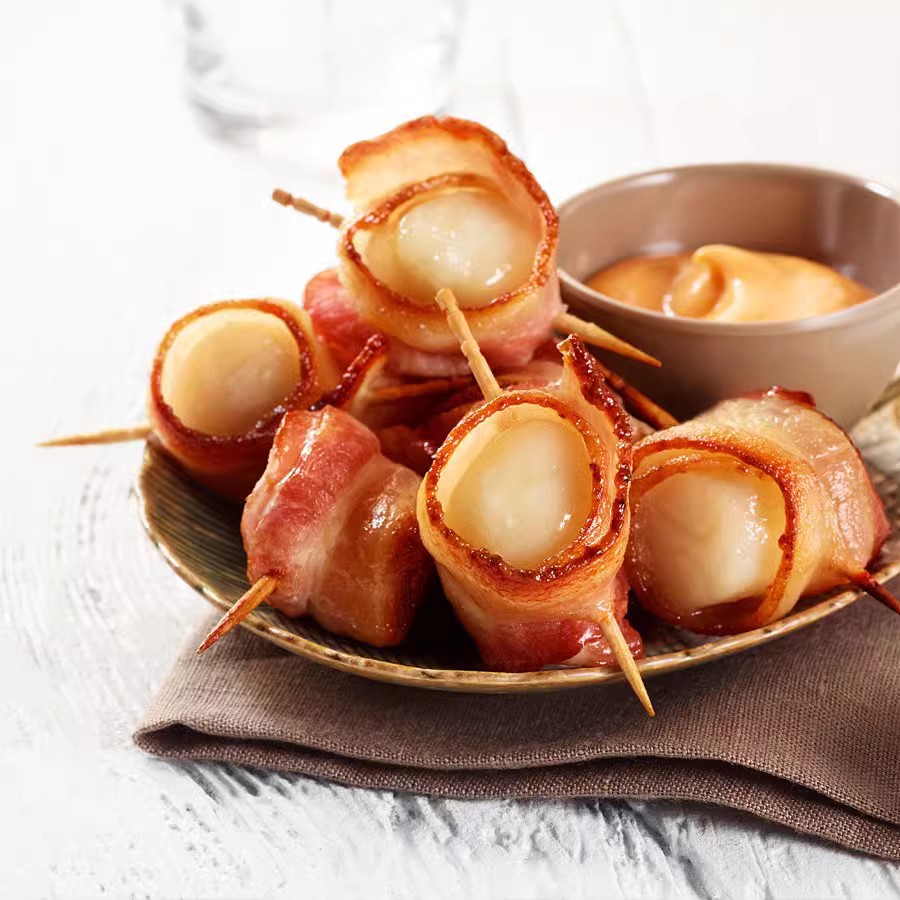 Jinluo Classic Bacon Slices 500G/Pack Handmade Pancake Pizza Pasta Bacon Breakfast Bbq Meat Hot Pot Bacon Slices