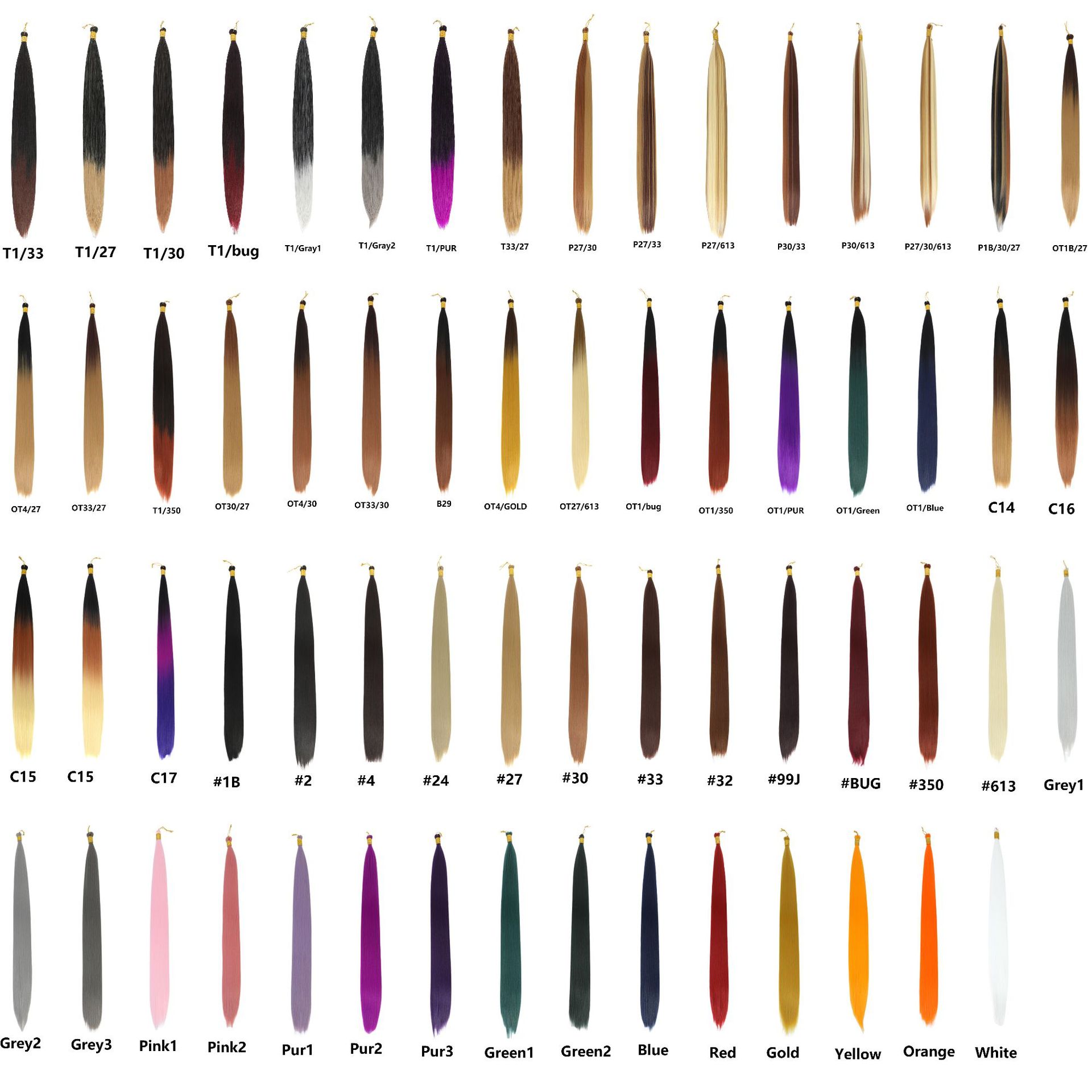 Оптовая прямая bulk волосы 28 дюймов химическое волокно для плетения