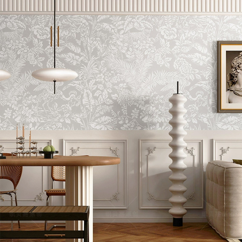 Ручная роспись французских обоев с темой животных для ресторана, бесшовные обои для декора B&B