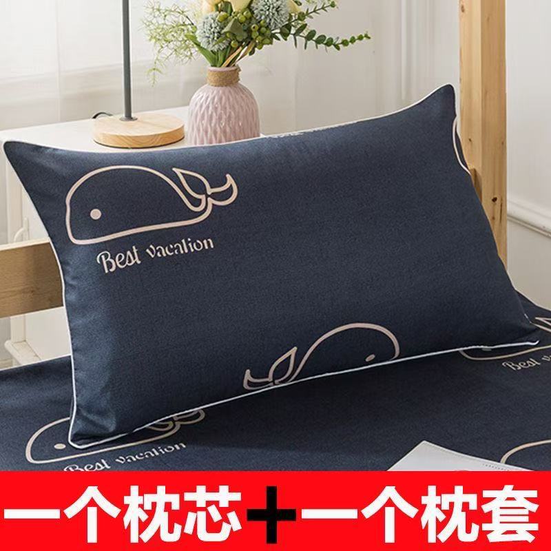 Наполнитель для подушки, подушка для студенческого общежития, высокая, не сжимающаяся, пара съемных и washable наволочек, домашняя подушка для шейного отдела