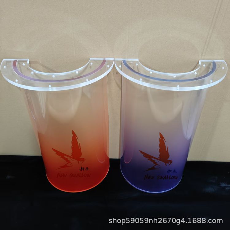 Градиентная акриловая ножка стола прозрачная полоска водяная волна опора полукруглая ножка стола на заказ от производителей