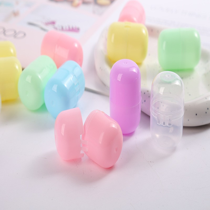 New Capsule Gashapon Shell 4.7X3.2Cm Game Console Pill Gashapon Toy Pp Plastic Oval Pill Shell