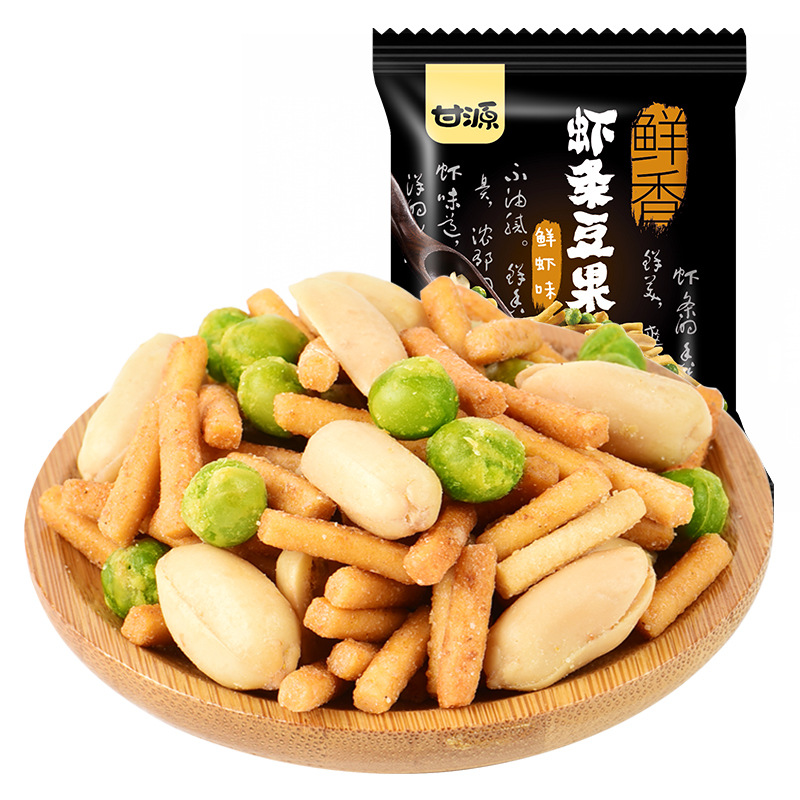 Ganyuan green bean pea crab yellow flavor broad bean shrimp strips bean fruit mix and match combination small package nut fried snacks wholesale
