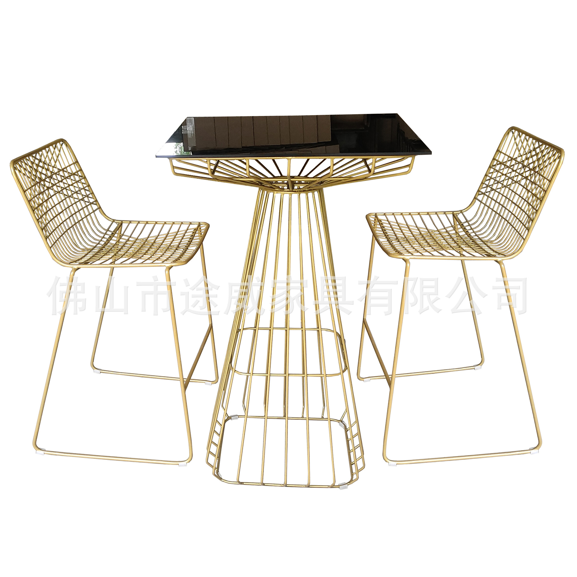 Italian Minimalist Bar Counter Creative Hollow Square Table High Bar Table Milk Tea Shop Cafe Bar Table Outdoor Cake Table