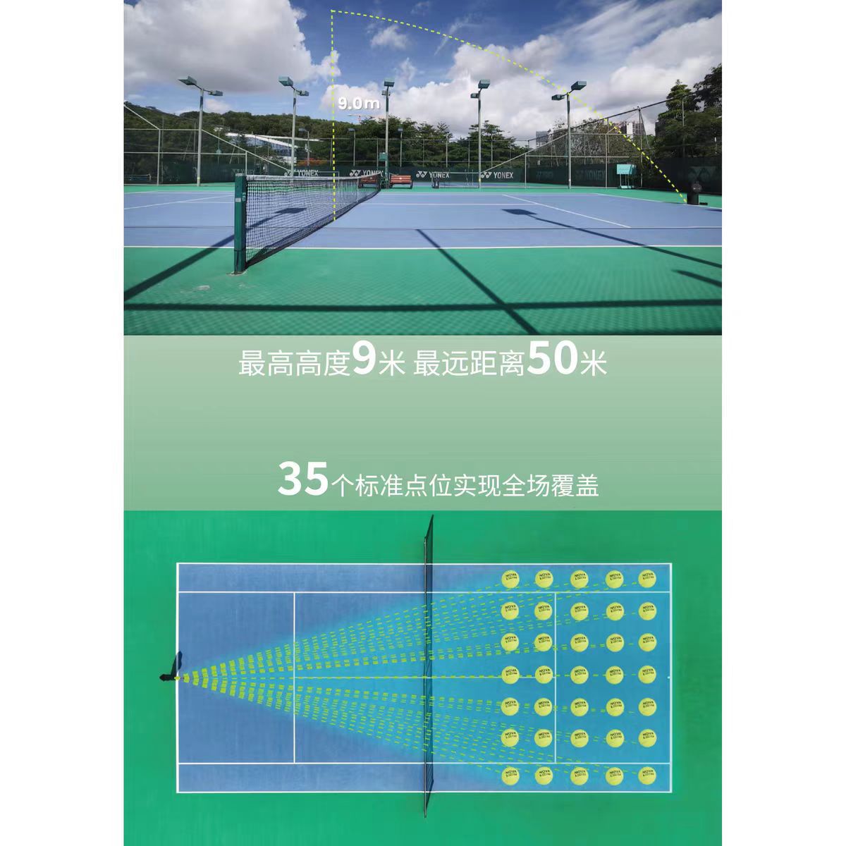 7.5kg Tennis Ball Machine Ultra-Light Portable Professional Automatic Sparring Tennis Trainer Pickleball Ball Machine