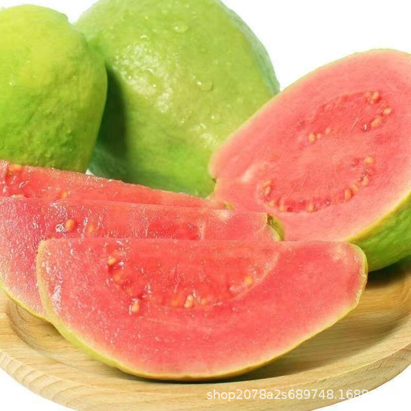 Fujian Zhangzhou Red Heart Guava 2.5kg Fresh Fruit Crisp Sweet Rouge Seasonal Sour Plum Powder Full Box Free Shipping