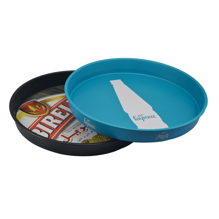 Factory Production Bar Tinplate Non-Slip Metal Round Large Diameter 360 Iron Tray