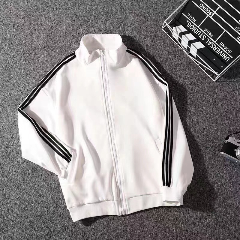 Baseball jacket men's Korean-style casual sports three-bar jacket men's loose all-matching handsome spring and autumn fashion