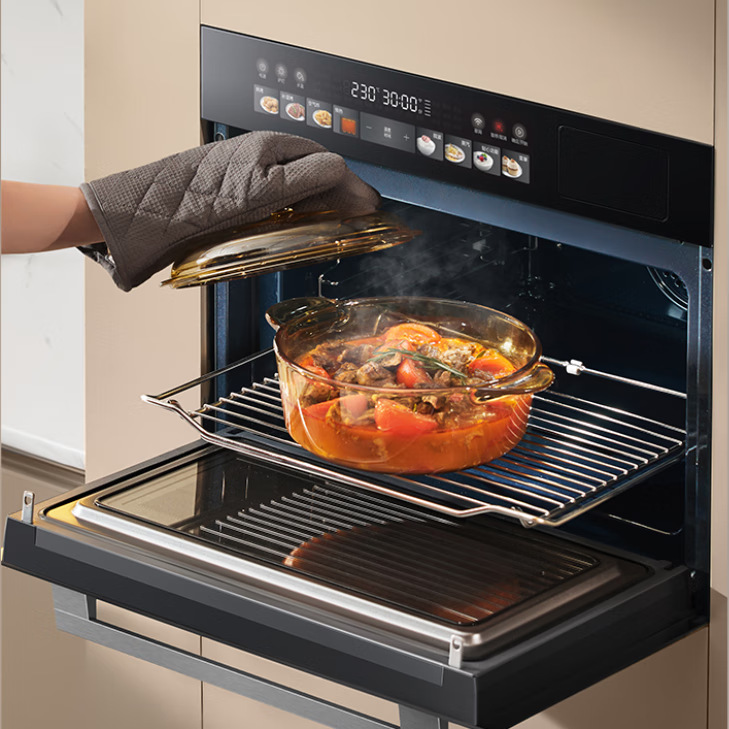 Midea встроенная микроволновая печь с пароваркой фритюрница эмалевый внутренний слой система конденсации супернасыщенного водяного пара BG5010W