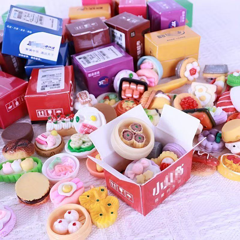 Reward Small Gifts Children's Play Toys Miniature Food Play Mini Surprise Express Box Small Package Blind Box Stationery
