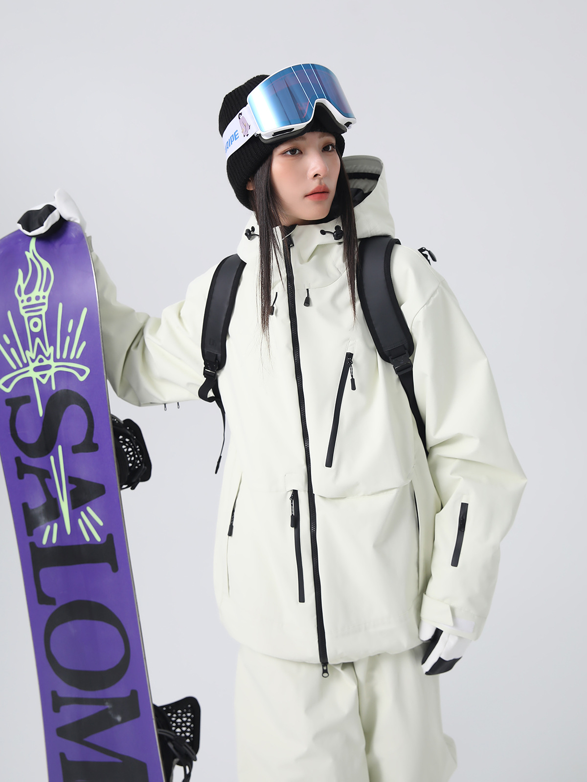 Xueyipai Ski Clothing Men's and Women's Tops Plus Cotton 2025 New Veneer Cold-Proof 3L Waterproof Ski Top Equipment