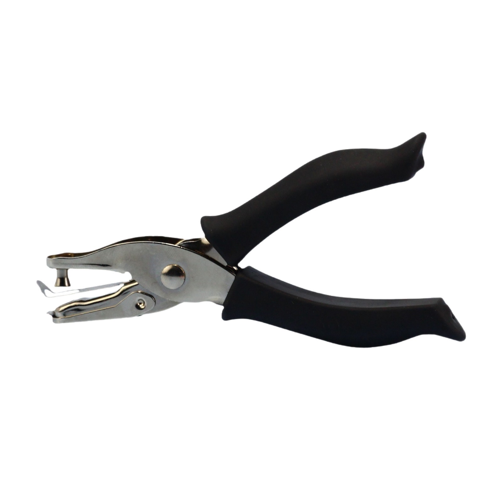 Rubber-coated hand-held puncher stationery binding puncher round hole paper puncher manual punching machine punching pliers