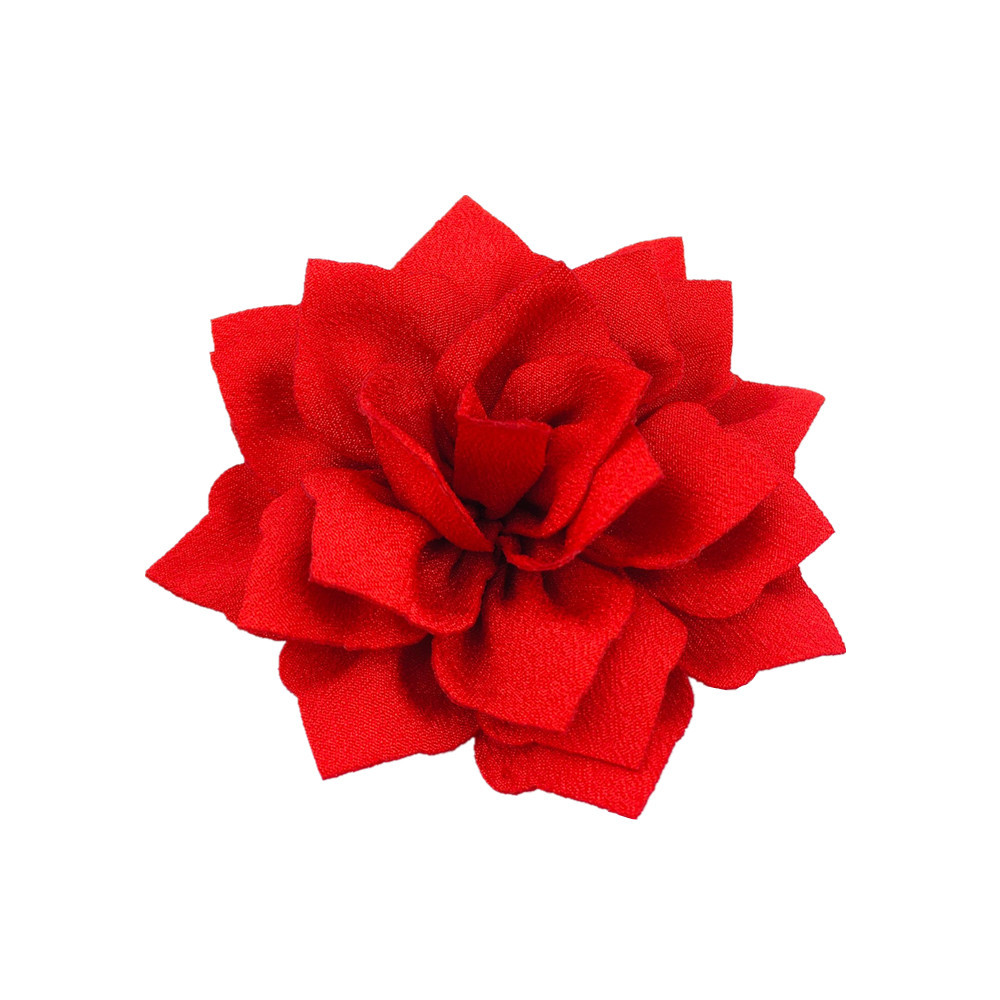 6cm small size Pointed Lotus Double-layer Fabric Head Flower Cross-border Supply Hat Clothes Shoes Bag Accessories in stock