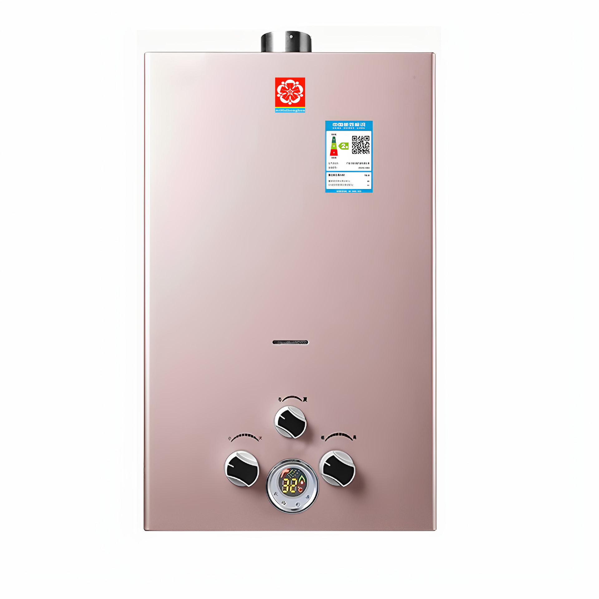 Gas Water Heater with Forced Exhaust, Balanced Battery, Suitable for Gas, Liquefied Gas, and Natural Gas, Low Water Pressure, Constant Temperature, Intelligent Gas Type