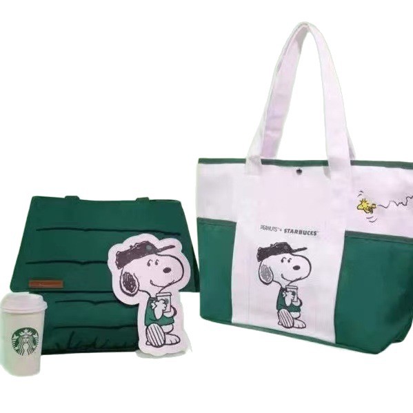 Large Capacity Cute Cartoon Tote Bag Large Capacity Canvas Bag Schoolbag for Female Students Ins Japanese All-match Single