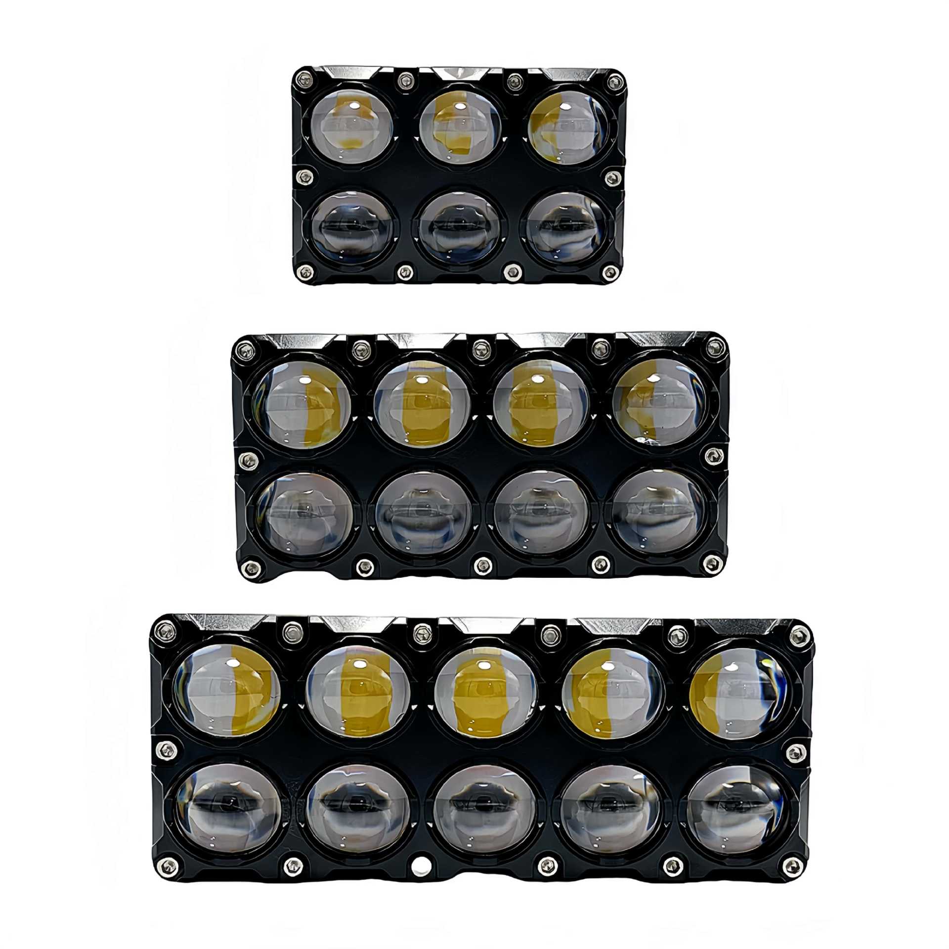 New motorcycle LED spotlight 6LED 8LED two-color spotlight motorcycle spotlight external modified lights