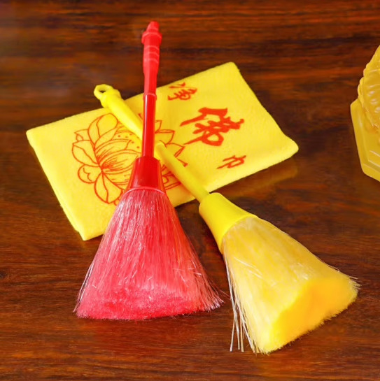 Buddha Dust Sweeping Dust Duster Cleaning Buddha Scarf Like Cleaning Special Brush Sweeping Ash Broom in Front of Buddha Supplies Wholesale
