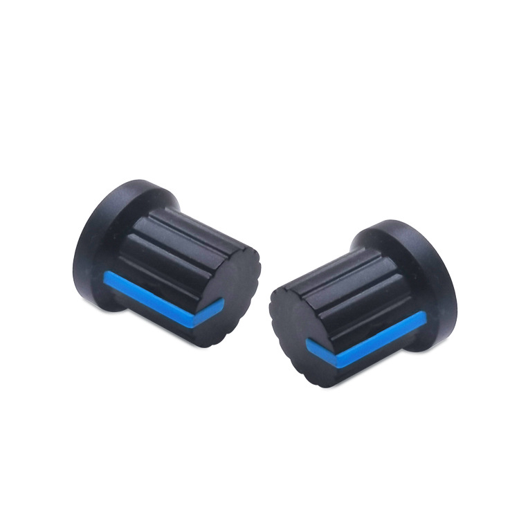 Zhejiang Chunxing A9 Plastic Knob Cap Audio Potentiometer Adjustment Plum Blossom Shaft Two-Color Knob Cap 15X15Mm