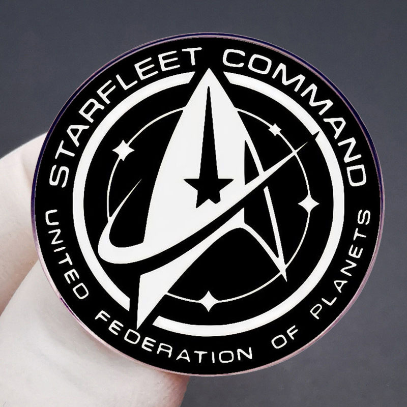 Starfleet Brooch Classic Film and Television Trek Alliance Pin Badge Metal Alloy Badge Accessories