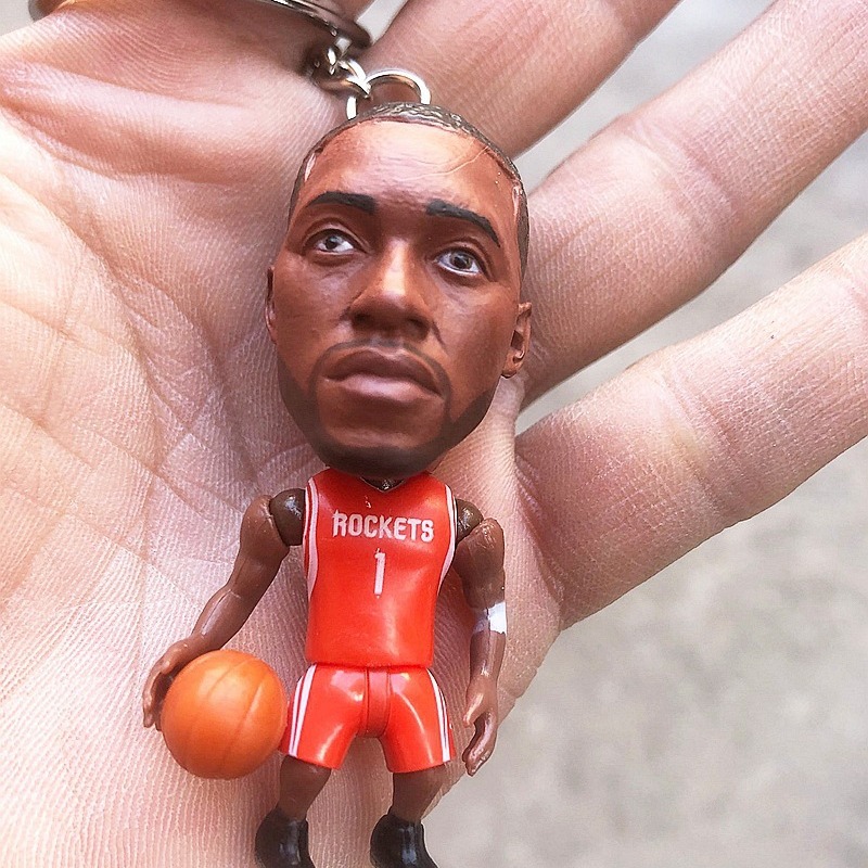 Basketball Fan Kobe James Wade Letter Song Irving Curry Durant Doll Keychain Bag Pendant