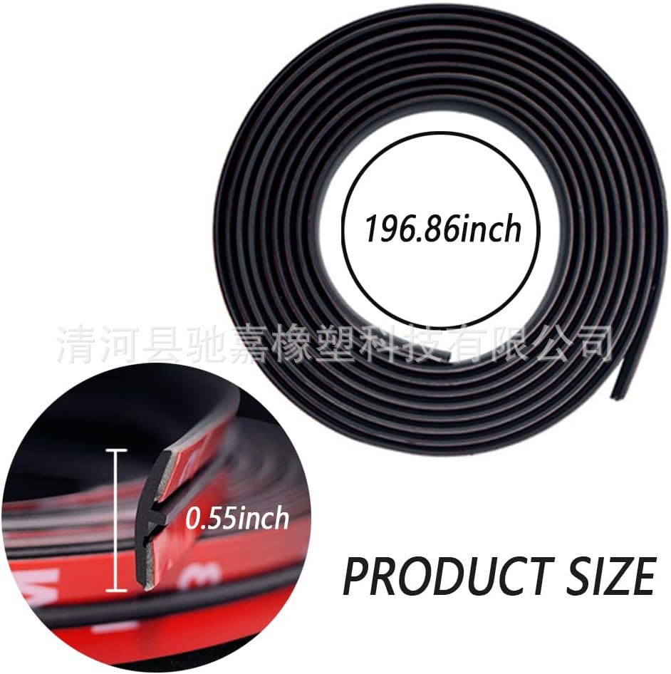 T-shaped sunroof cover sealing rubber trim windshield dust and weather strip tailgate adhesive rubber sealing strip