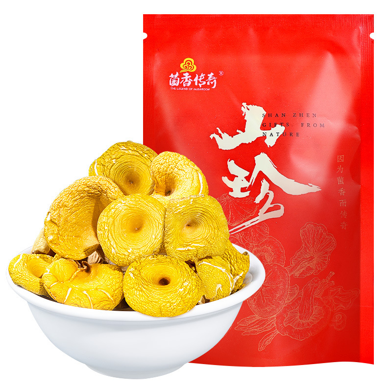 New Products Chicken Oil Mushroom Dried Yunnan Specialty Mushroom Elm Mushroom Fresh Yellow Silk Mushroom Gold Mushroom Mushroom Soup Bag Soup Pot Material