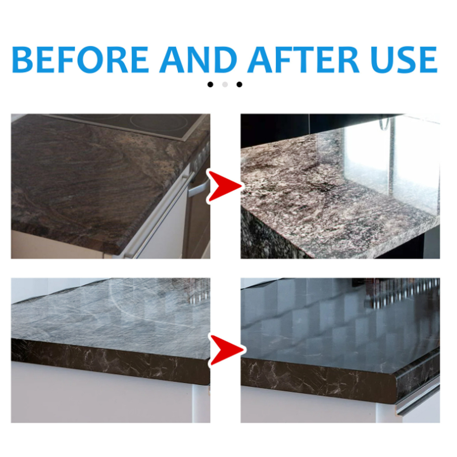 Jaysuing stone crystal plating agent kitchen quartz stone tile countertop scratch repair cleaning stain brightener