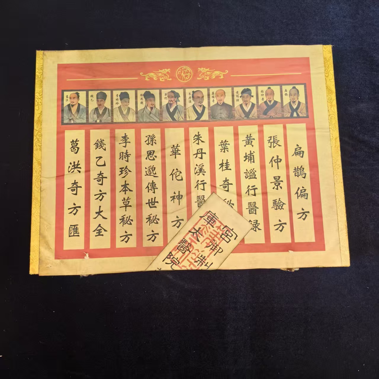 Factory Direct Sales Antique Calligraphy and Painting Sealed Box Top Ten Famous Doctors Books Inside the Books