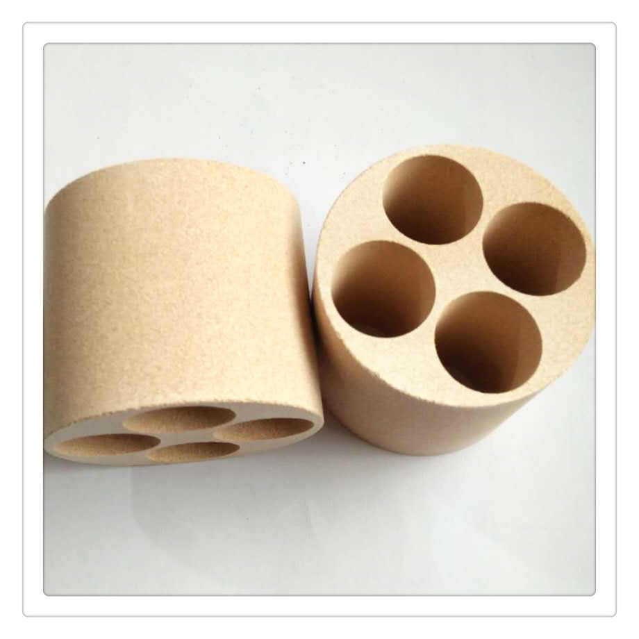 Magnesium Oxide Four-Hole Magnesium Ring High Density Tolerance +0.1 (-0.1) 43.9*15.2*36