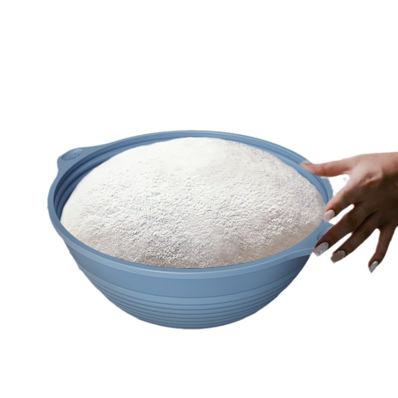 Silicone Fermentation Basket Household Oven Baking Dough Fermentation Bowl Folding High Temperature Resistant Large Capacity Bread Fermentation Basket
