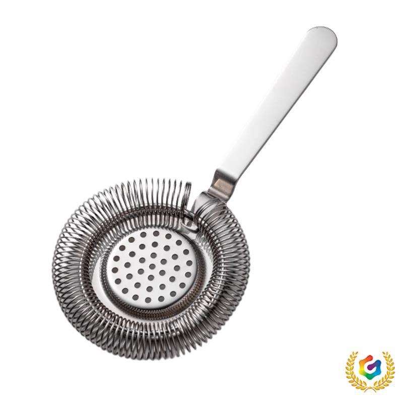 ✅ Professional Stainless Steel Cocktail Ice Strainer Cocktail Ice Separator Filter Ice Separator Mesh Stirrer Cup for Bar