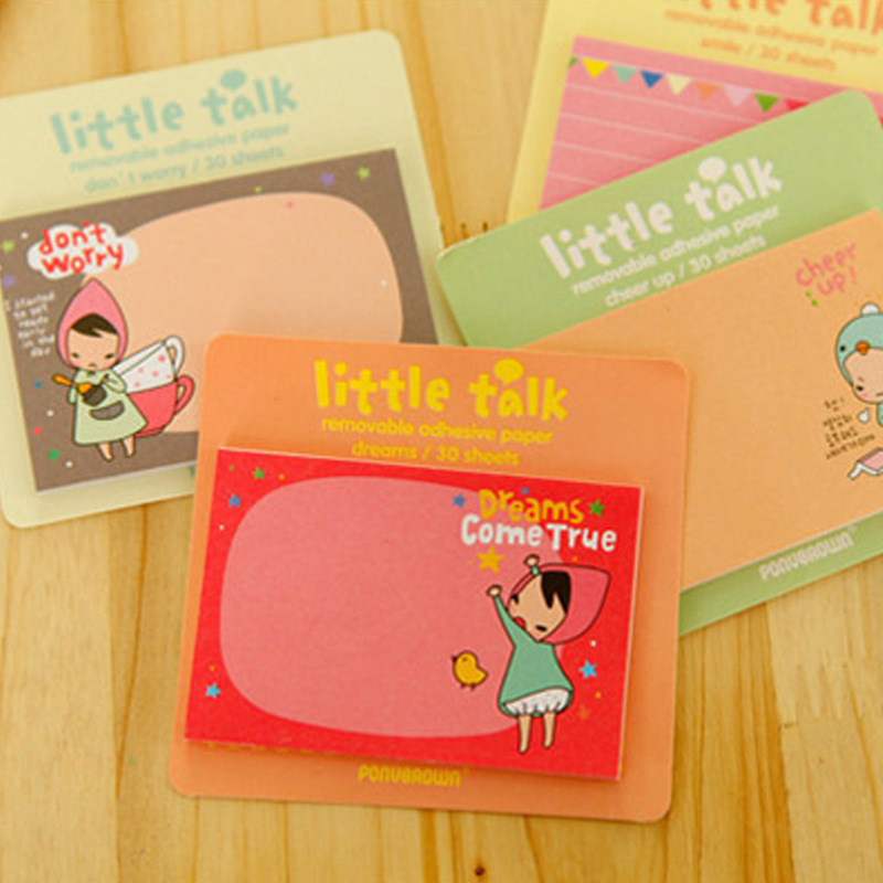 Korean Creative Stationery Cute Cartoon Zoo Animal Paradise Tearable Note Pad Sticky Note Message N Times Post-It Wholesale