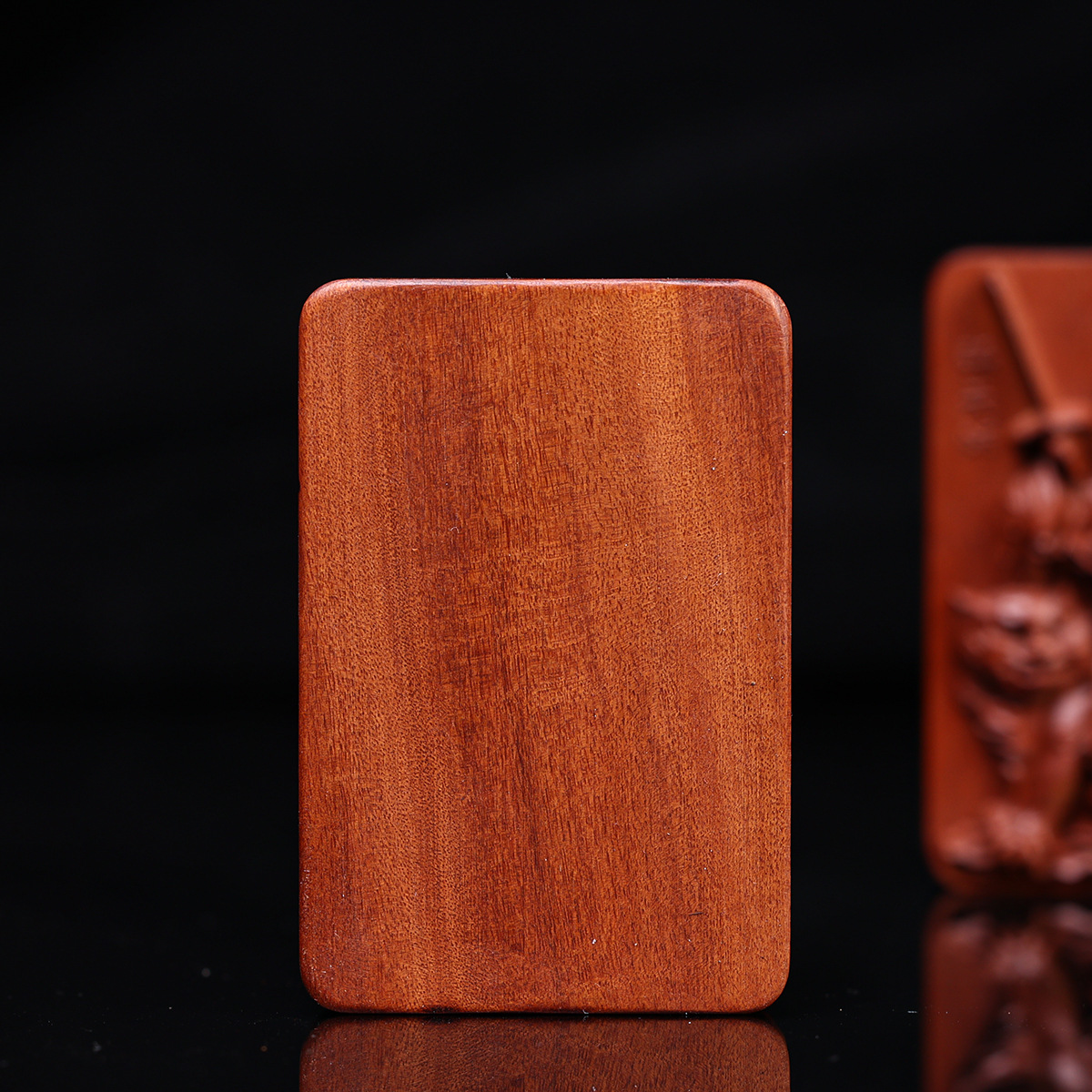 Lightning-Struck Jujube Wood Pendant Taoist Talisman Zhang Tianshi Personal Accessory Old Material Dark Carved Handmade