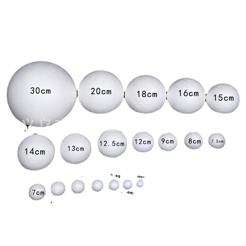 Factory direct white solid foam hemisphere children's handmade diy flower arrangement wedding decoration semicircle Styrofoam ball
