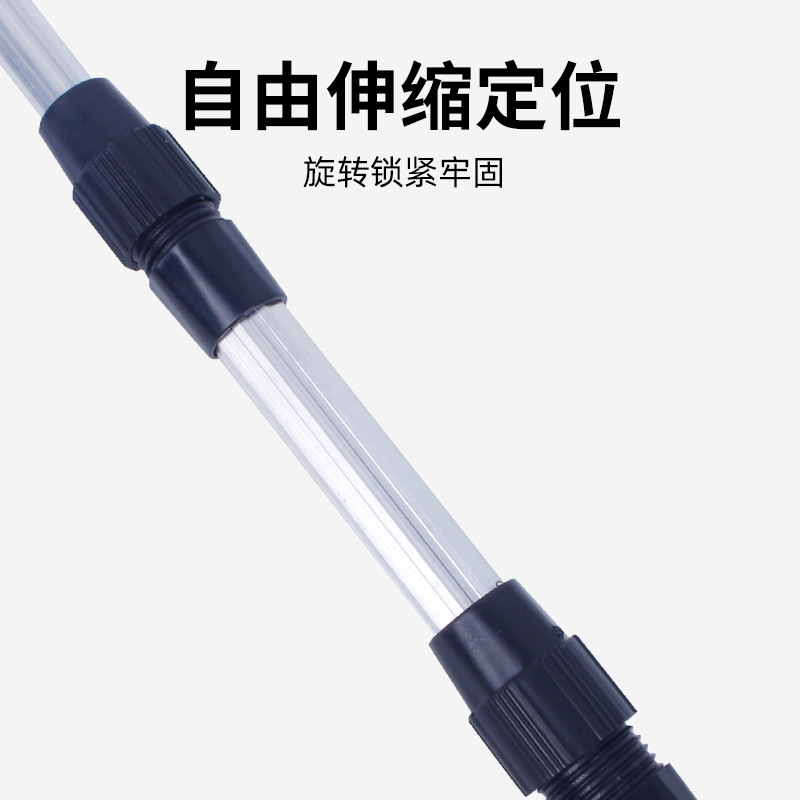 Aluminum Alloy Triangular Integrated Fishing Net with Fine Mesh, Foldable Telescopic Fishing Net, Short-Section Lure Hand Fishing Net