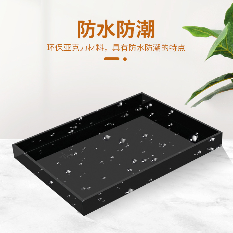 Acrylic Hotel Disposable Toiletries Storage Box Tray Dental Tools Consumables Room Tray Tea Tray