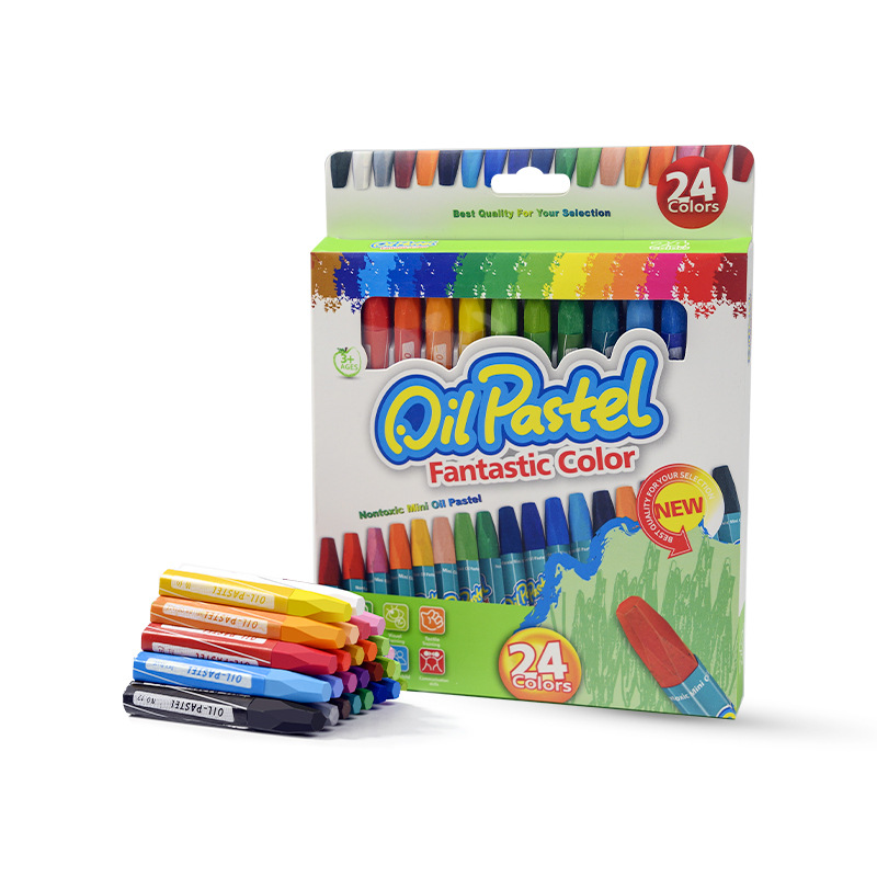 Processing and Customizing Hexagonal Oil Pastels 12 Colors 36 Colors Kidsren's Painting Pens Art Institutions Heavy Color Oily Crayons